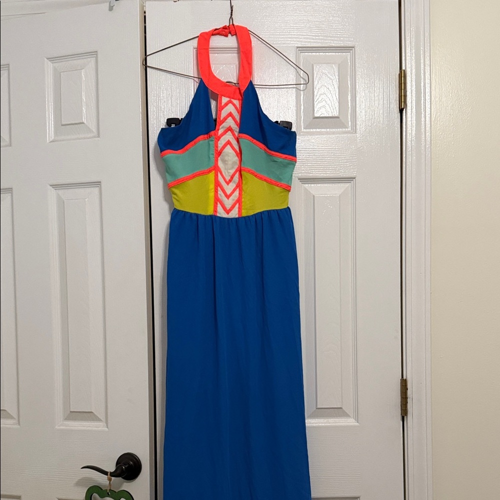 Giani Bernini Colorful Halter Maxi Dress